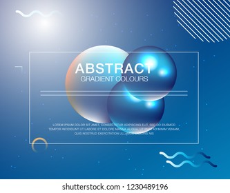 Memphis abstract color background design