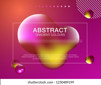 Memphis abstract color background design