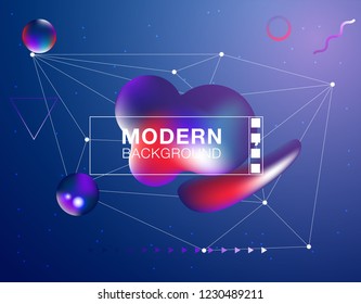 Memphis abstract color background design
