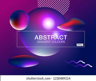 Memphis abstract color background design