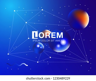 Memphis abstract color background design