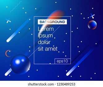 Memphis abstract color background design