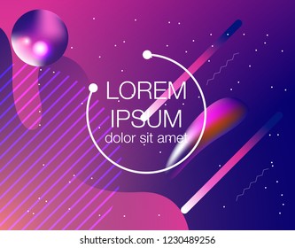 Memphis abstract color background design