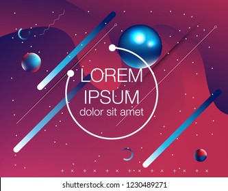 Memphis abstract color background design
