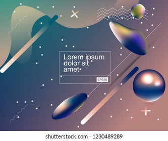 Memphis abstract color background design