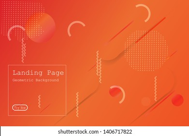 Memphis abstract colorful background design with Fluid gradient shapes composition illustration vector