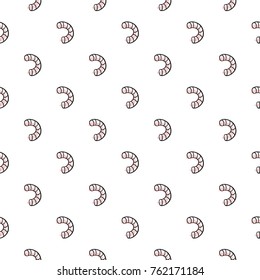 Memphis abstract geometric seamless pattern with pink confetti elements. Hipster vintage 80s-90s pop art style funky banner design. Vector graphic black line on white background.