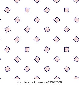 Memphis abstract geometric seamless pattern with animal striped square elements. Hipster vintage 80s-90s pop art style funky banner design. Vector graphic black line on white background.