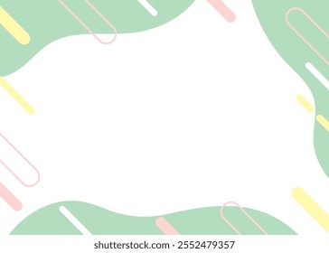 Memphis Abstract Pop Frame Green