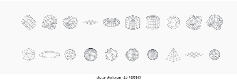 Memphis abstract shapes on white background. Vintage retro design. Retro line art with black abstract shapes on white background.