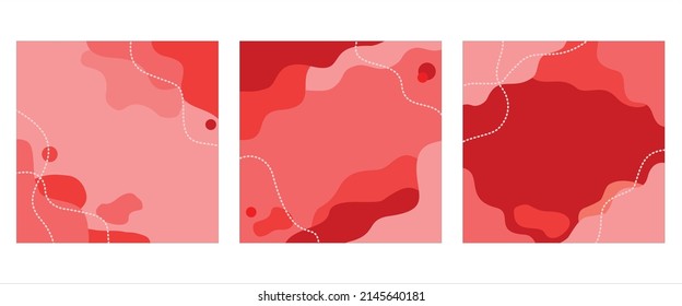 Memphis Abstract Square Background Template