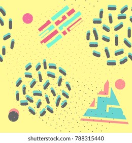 memphis abstract theme. The 80s and 90s style trendy.