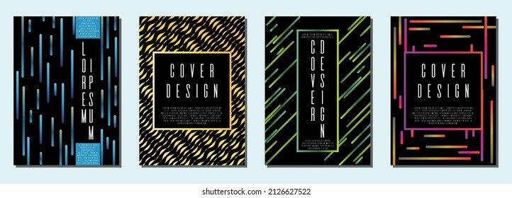 Memphis annual report corporate style.  Template in A4.  Can be used for poster, brochure, magazine, card, book, flyer, banner, anniversary
 Trendy corporate style. svg