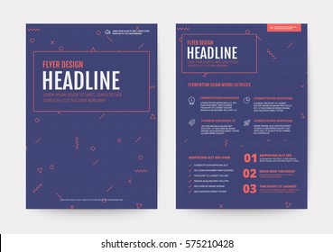 Memphis Art Background For Corporate Identity Template Poster Brochure Flyer Design Layout Vector Template