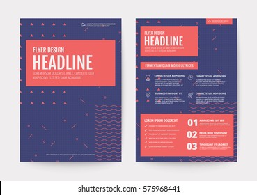 Memphis Art Background For Corporate Identity Template Poster Brochure Flyer Design Layout Vector Template