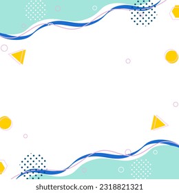 memphis art minimalist background. for social media post template, advertising