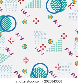 Memphis background with abstract colorful geometric shape, can be used for banner sale, wallpaper, for, brochure,Magazine Cover, Poster, Etc.