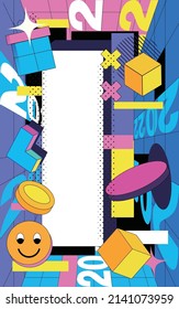 Memphis background, abstract background for e-commerce promotion, vector illustration