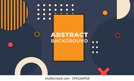 Memphis background with colorful dot, circle, line stripes, and triangle. Social media stories design templates, backgrounds with copy space for text. Memphis abstract sale, social media ads content