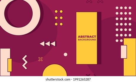 Memphis background with colorful dot, circle, line stripes, and triangle. Social media stories design templates, backgrounds with copy space for text. Memphis abstract sale, social media ads content