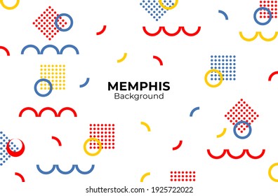 Memphis background. Colorful background for presentation, printing, poster and publishing. Minimal background for business