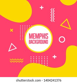 Memphis background. Modern Background. Memphis style you can use for flyer, banner, poster, and brochure