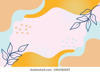 Fondo de Memphis con colores pastel