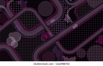 Memphis background. Retro background with color lines and different elements for paper or print. Retro Pattern with Color Elements for your Design. Vector Texture.