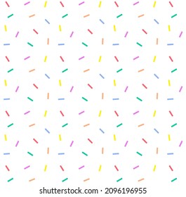 Memphis background seamless pattern vector. cute sprinkle wallpaper, graphic art design.