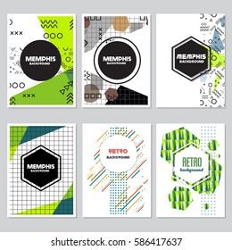 memphis background style Design Template,Vector Illustration