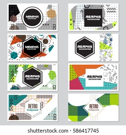 memphis background style Design Template,Vector Illustration