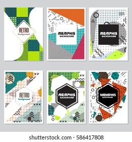 memphis background style Design Template,Vector Illustration