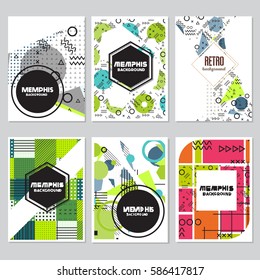 memphis background style Design Template,Vector Illustration