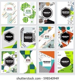 memphis background style Design Template,Vector Illustration