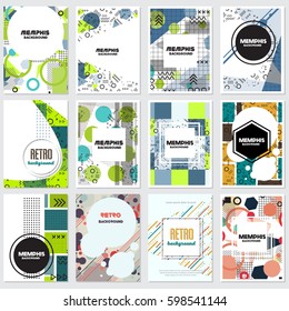 memphis background style Design Template,Vector Illustration