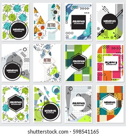 memphis background style Design Template,Vector Illustration