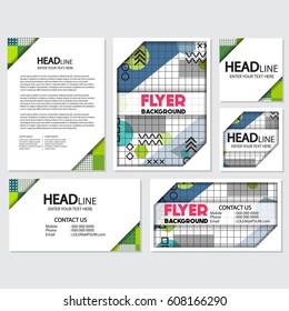memphis background style Design Template,Vector Illustration