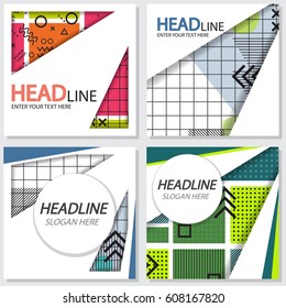 memphis background style Design Template,Vector Illustration
