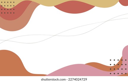 memphis background with wave style, vector design