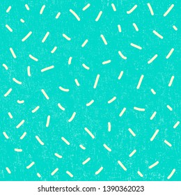 Memphis background with yellow lines, dots and texture. 80s geometric retro style blue vector illustration for banner, flyer, wrapping paper, package, card, cover, template and poster. Eps10 