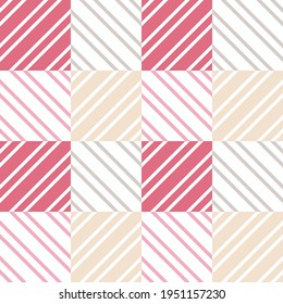Memphis. A banner with a decorative geometric pattern. Square modules. Seamless background. Vector illustration for web design or print.