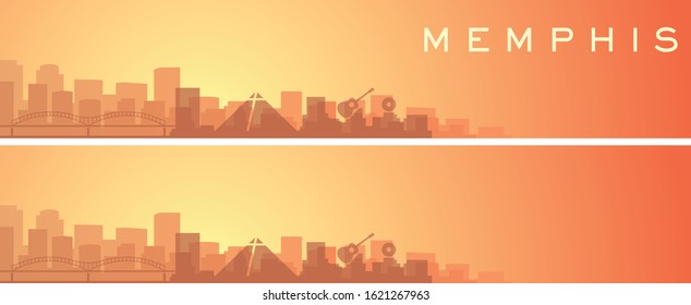 Memphis Beautiful Skyline Scenery Banner