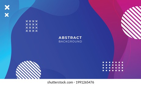 Memphis blue background with colorful dot, circle, line stripes, and triangle. Social media stories design templates, backgrounds with copy space for text. Memphis abstract sale, social media ads