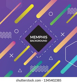 Memphis colorful background