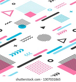 Memphis colorful seamless pattern 
