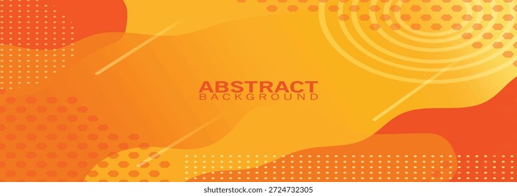 Fondo abstracto fresco de Memphis Vector colorido naranja