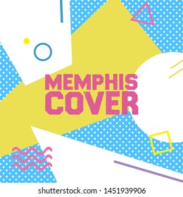 Memphis Cover Art Vector for Background or Wallpaper