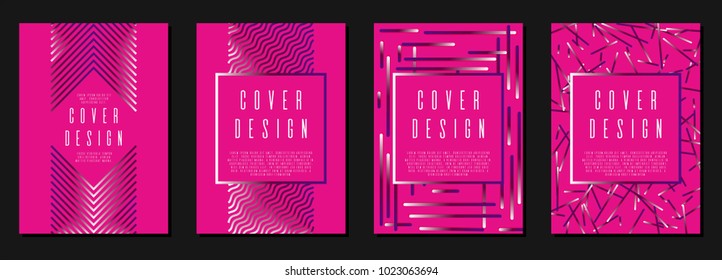 Memphis coverage corporate style.  Business card set. Can be used for poster, brochure, magazine, card, book, flyer, banner, anniversary
 Trendy corporate style.