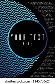 Memphis coverage design for your business. A4 brochure title sheet. Can be used for poster, brochure, magazine, card, book, flyer, banner, anniversary. Trendy corporate style.