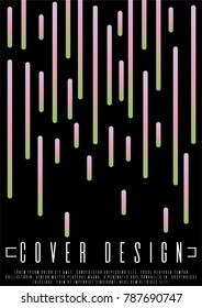 Memphis coverage design for your business. Vector cover design. Can be used for poster, brochure, magazine, card, book, flyer, banner, anniversary
 Trendy corporate style.